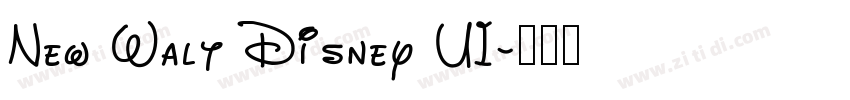New Walt Disney UI字体转换
